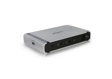 Thunderbolt 4 Element Hub集线器 - 4个Thunderbolt 4 / USB4 端口 4个USB 3.2 Gen2 10Gb端口, 双4K@60Hz 60W笔记本充电 0.8m数据线